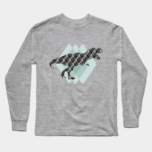 T-Rex Pop Art Long Sleeve T-Shirt